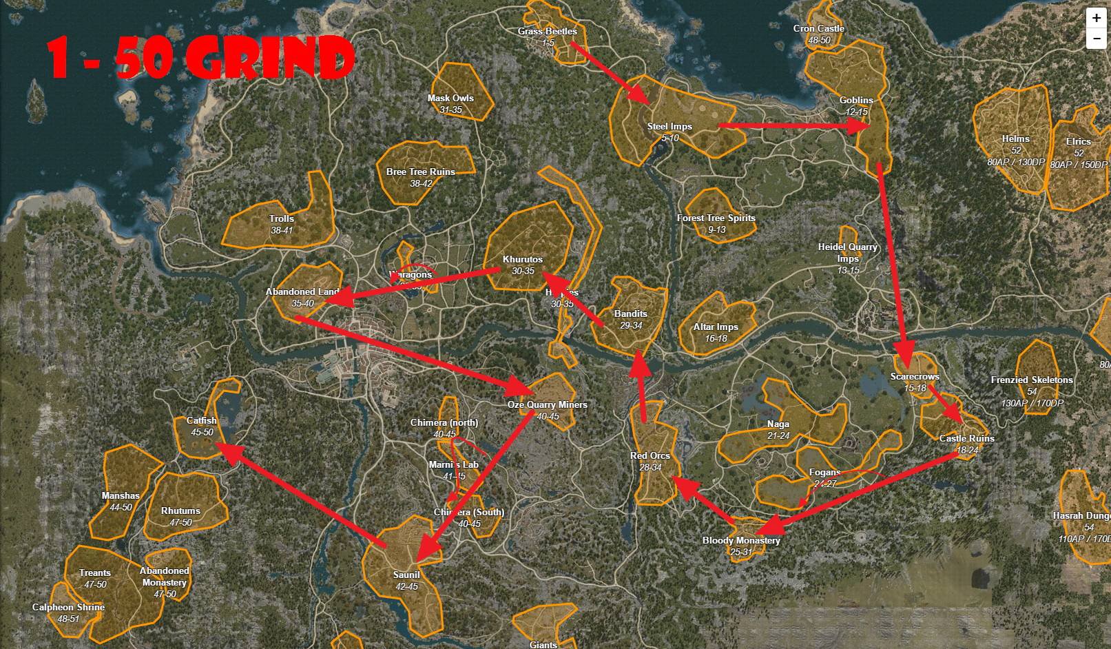 level 3 to 50 quickly